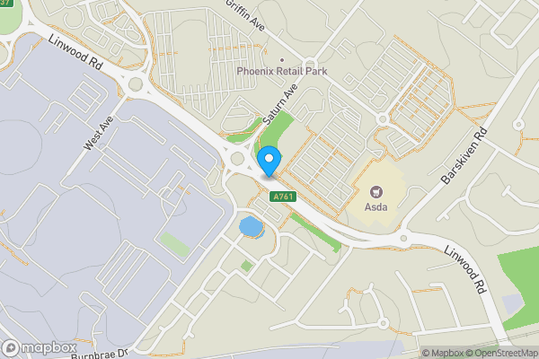 Map location for 14 x Storage Pods at Linwood Point, Linwood, Paisley, PA1 2FB