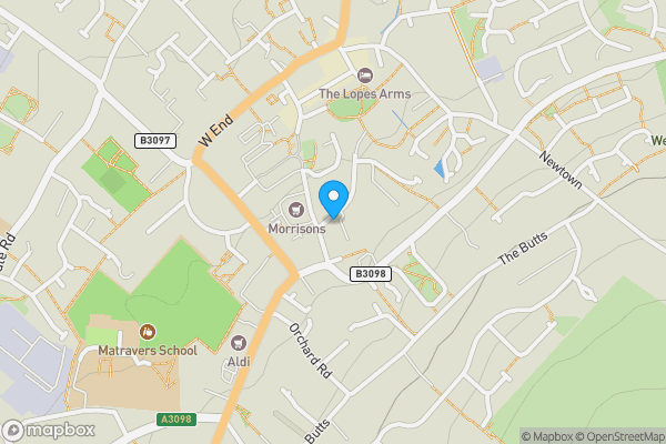 Map location for 4 Church Street, Westbury, Wiltshire, BA13 3BY