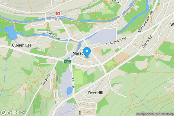 Map location for 23 Oliver Lane, Marsden, Huddersfield, West Yorkshire, HD7 6BZ