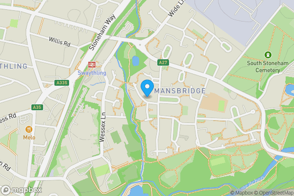 Map location for 1 Brookside Way, Southampton, Hampshire, SO18 2LQ