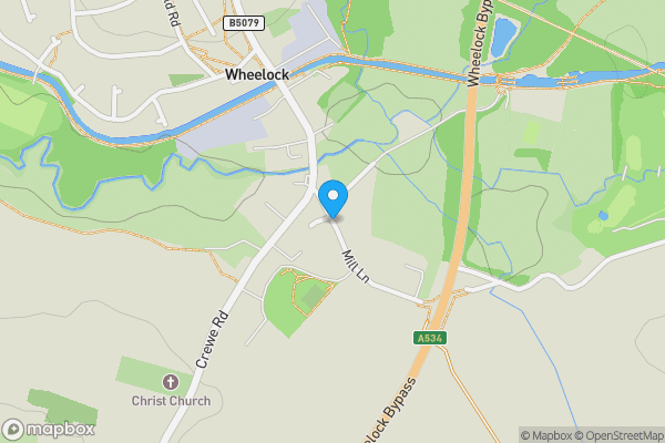 Map location for Mill Lane, Moston, Sandbach