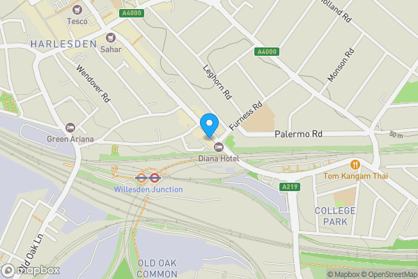 Map location for 234D High Street, Harlesden, London, NW10 4TD