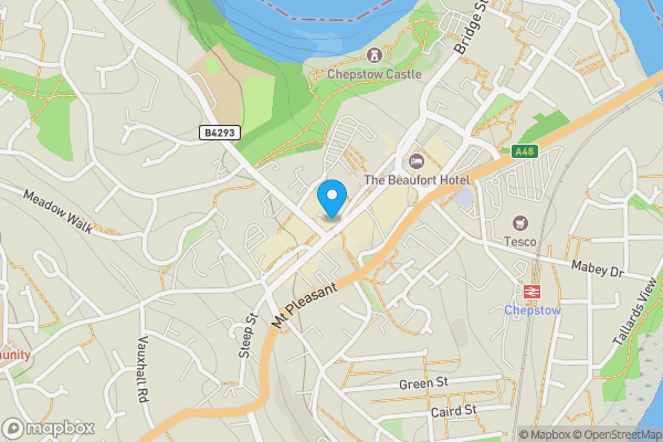 Map location for First & Second Floors, 28/28A, High Street, Chepstow, NP16 5LJ