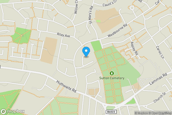 Map location for Ashfield, Nottinghamshire, NG17 2EQ