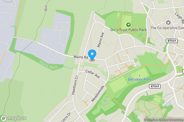 Map location for 61 Mains Road, Beith, KA15 2AP