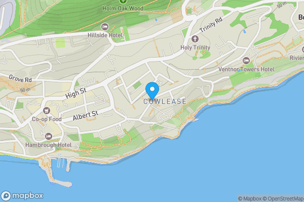 Map location for 53-55 St. Catherine Street, Ventnor, Isle Of Wight, PO38 1HG