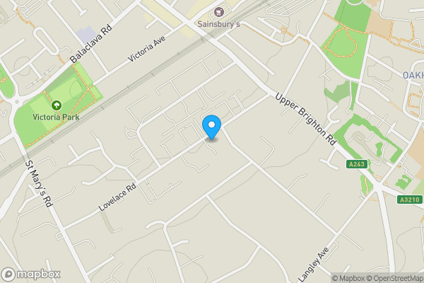 Map location for 9 Masefield Court, 16 Lovelace Road, Surbiton KT6 6NH