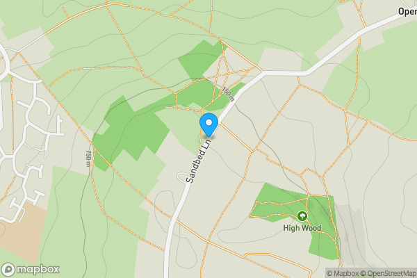 Map location for Sandbed Lane, Belper, Derbyshire, DE56 1SP