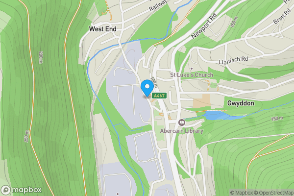 Map location for Garages at, Bridge Street, Abercarn, Newport, Gwent, NP11 4SE