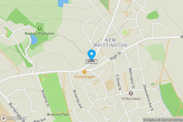 Map location for Handley Road, CHESTERFIELD, Derbyshire, S43 2DU