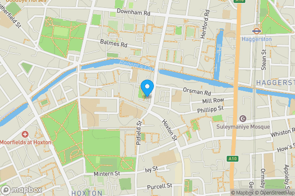 Map location for Flat 28 Norris House, Colville Estate, Hoxton, London, N1 5PU