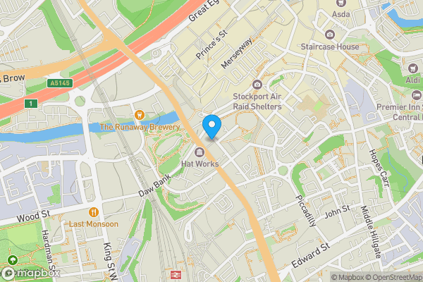 Map location for Apartment 18 Douro House 11 Wellington Road South, Stockport, SK4