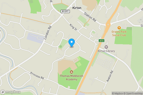 Map location for 15 Edinburgh Drive, Kirton, Boston, PE20 1JX