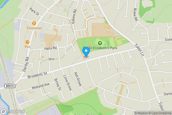 Map location for 121 Brookhill Street, Stapleford, Nottingham NG9 7GU