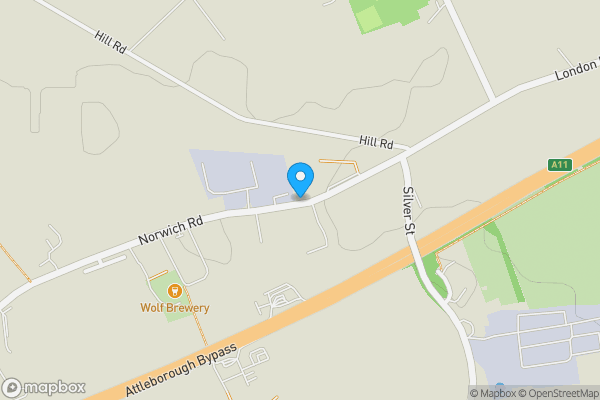 Map location for Council Houses, 1 Norwich Road, Besthorpe, Attleborough, Norfolk, NR17 2LB