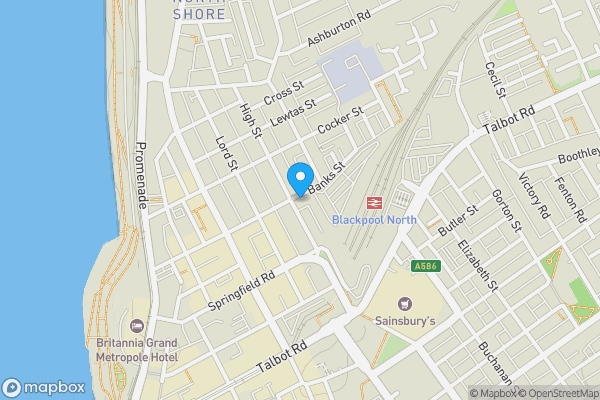 Map location for 59 High Street, Blackpool, Lancashire FY1 2BN
