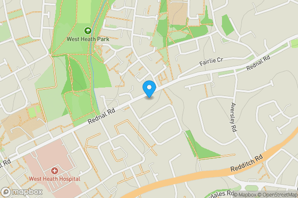 Map location for 347 Rednal Road, Kings Norton, Birmingham, West Midlands, B38 8EE