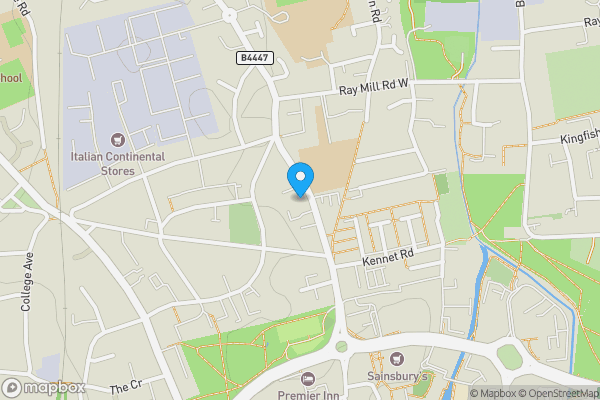 Map location for Cookham Road, Maidenhead, Berkshire, SL6 7EH