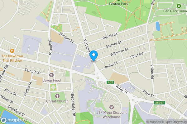 Map location for Units 1 & 2, Victoria Road, Stoke-on-trent, Staffordshire, ST4 2HZ
