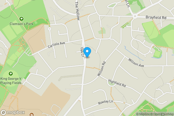 Map location for The Old Forge, 109 The Hollow, Littleover, Derby DE23 3BS