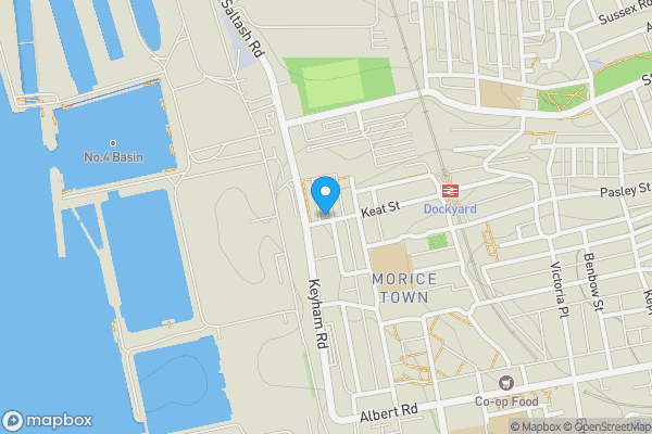 Map location for 27, Warren Street, PLYMOUTH, Devon, PL2 1RQ