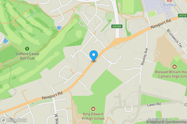 Map location for Newport Road, STAFFORD, Staffordshire, ST16 1DA