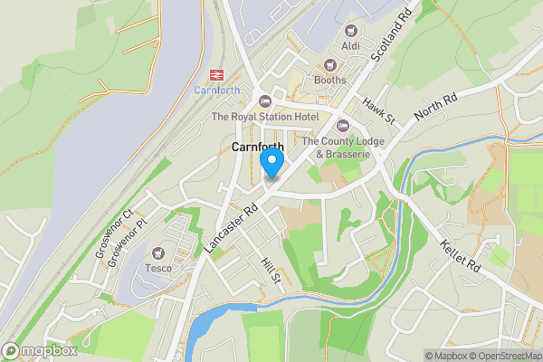 Map location for 54 Lancaster Road, Carnforth, Lancashire, LA5 9LD