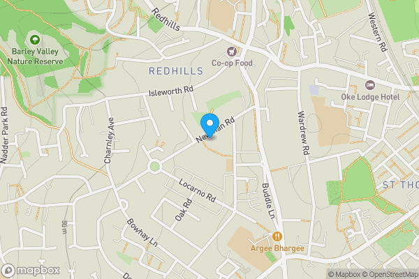 Map location for 25 Newman Road, St Thomas, Exeter, EX4 1PL