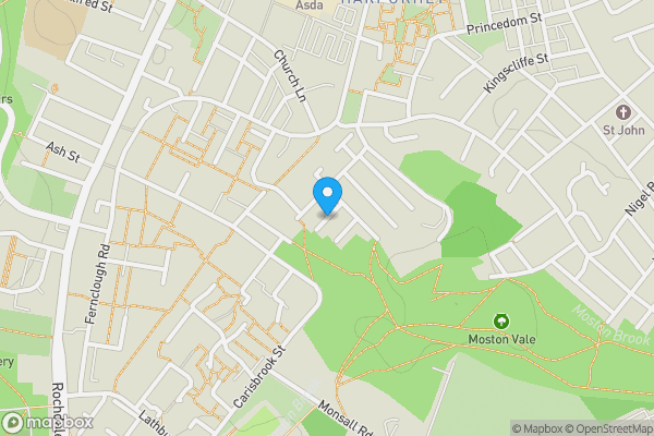 Map location for Winterdyne Street, Harpurhey, Greater Manchester, M9