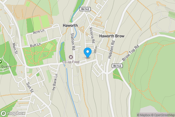 Map location for Flat 5 The Old Brewery, 2 Prince Street, Haworth, Keighley, West Yorkshire, BD22 8LE