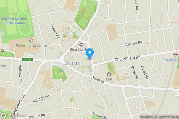 Map location for 13 Horn Lane, Acton, London W3 9NJ
