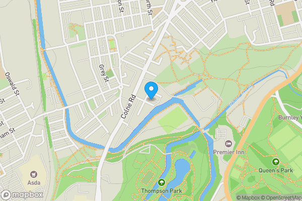 Map location for 6 Thursby Square, Burnley BB10 3AF