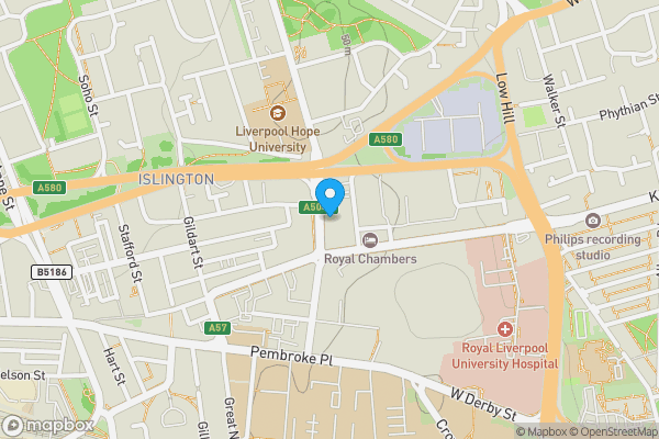 Map location for Apartment 4, 10B Moss Street, Liverpool, L6 1HD