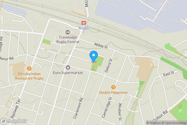 Map location for Graham Road, Rugby, Warwickshire, CV21 3LD