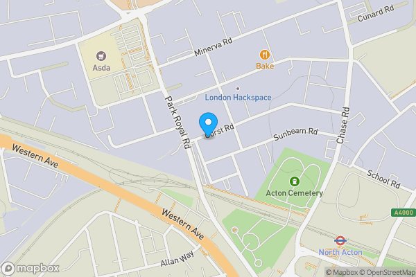 Map location for 57 Gorst Road, Park Royal, London, NW10 6LS