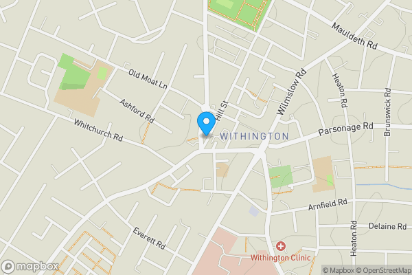Map location for Apartment 4, Sakina House, 3 Hill Street, Withington, M20