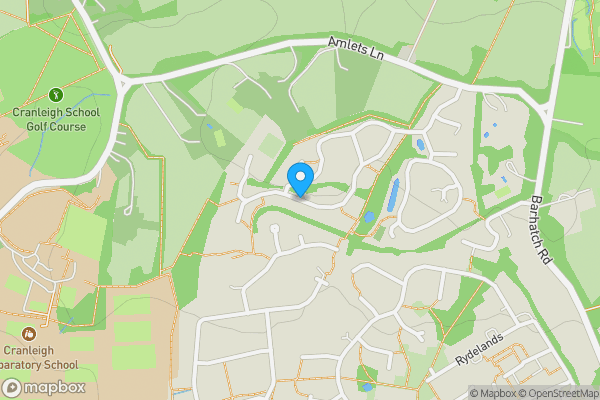 Map location for Bramley Vale, Cranleigh, Surrey, GU6 7FY