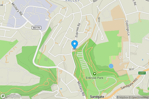 Map location for 6 Willow Court, Enbrook Road, Sandgate, Folkestone, Kent, CT20 3NU