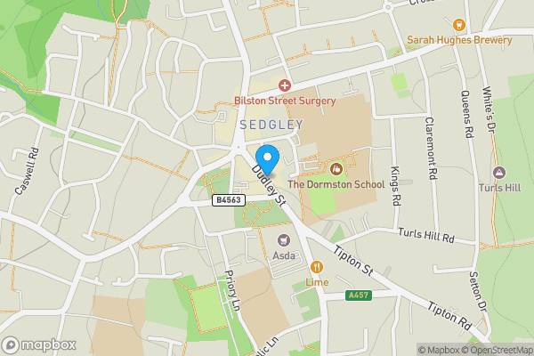 Former market hall with offices above and a single retail unit in Sedgley