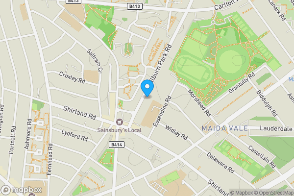 Map location for Flat C, 197 Kilburn Park Road, London NW6 5LG
