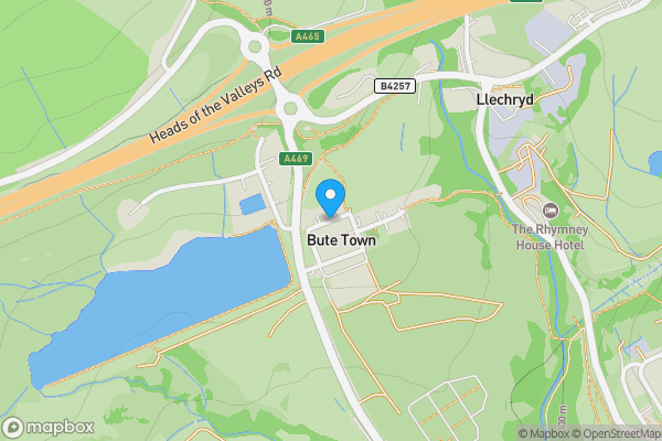 Map location for Collins Row, Tredegar, NP22