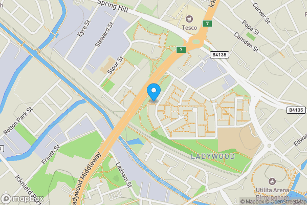 Map location for 41 St. Marks Crescent, Birmingham B1 2PY