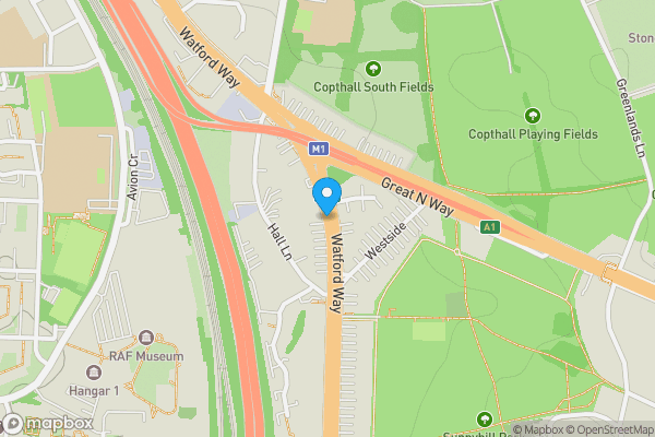 Map location for Henley Court, Watford Way, Hendon, London NW4 4SR