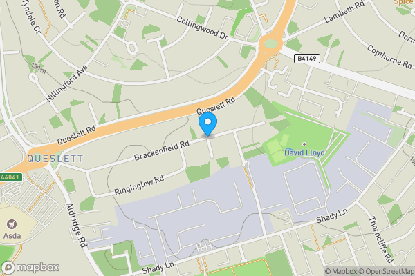 Map location for Brackenfield Road, Birmingham, West Midlands, B44 9BB