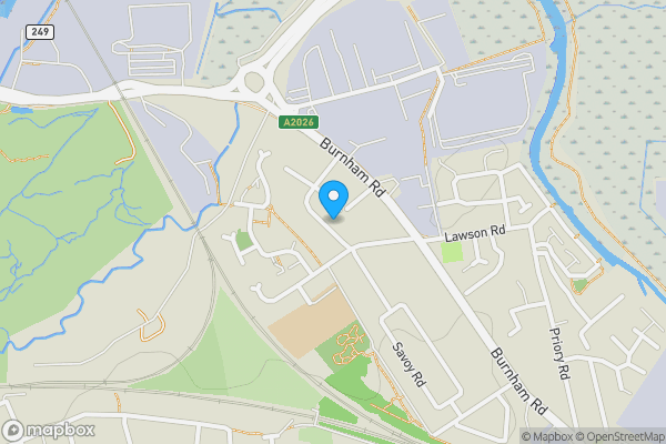 Map location for 17 Burnham Crescent, Dartford, Kent, DA1 5BA