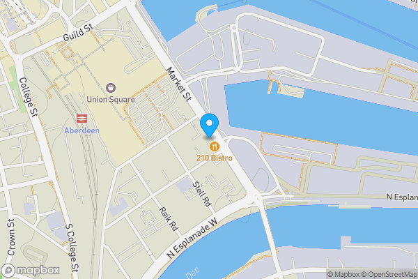 Map location for Attic Floor, 200 Market Street, City Centre, Aberdeen, Aberdeen City AB11 5PQ