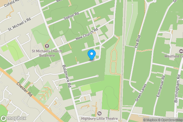 Map location for Sunnybank Road, SUTTON COLDFIELD, West Midlands, B73 5RE
