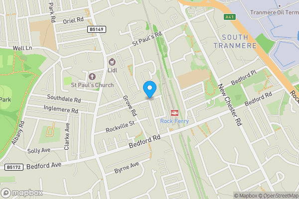 Map location for Mulberry Road, Birkenhead, Merseyside, CH42 3YA