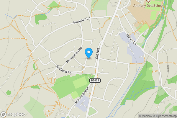 Map location for 22 Mountford Avenue, Wirksworth, Matlock DE4 4AT