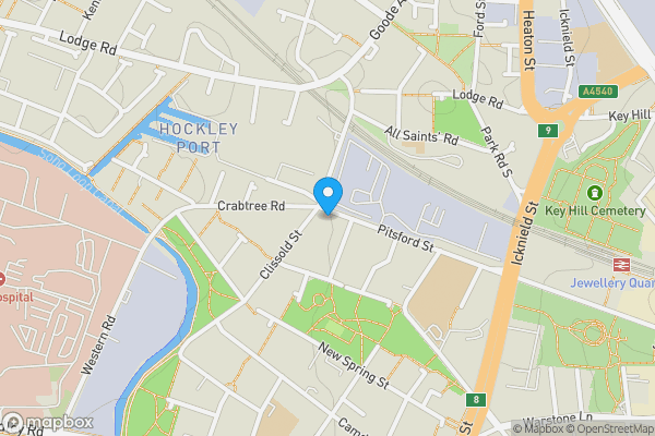 Map location for 214 Pitsford Street, Birmingham, West Midlands, B18 6PS